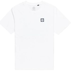 Element - Joint Texture - T-shirt - Wit - Korte Mouwen - Heren