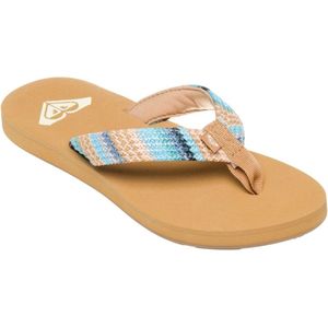 Roxy - Porto - Strand Slippers - Porto - Synthetisch Raffia - Gevormd EVA Voetbed