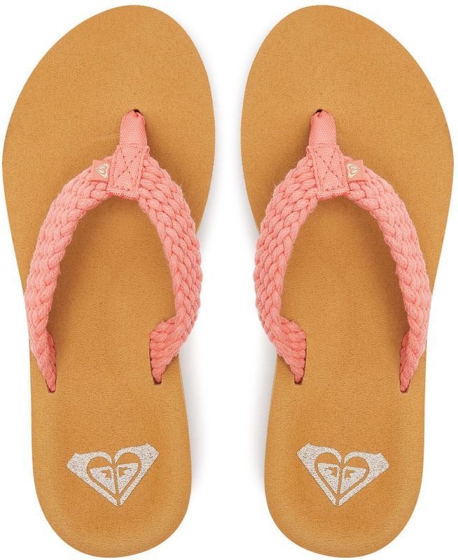 Roxy - Porto - Strand Teenslippers - Polyester/Katoen - Voorgevormd EVA-voetbed
