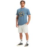 Quiksilver - Regular Fit Broek - Geborstelde Stof - Katoen Polyester - Zwart