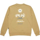 Quiksilver - Graphic Mix Crew - Trui - Beige - 55% Katoen 45% Polyester