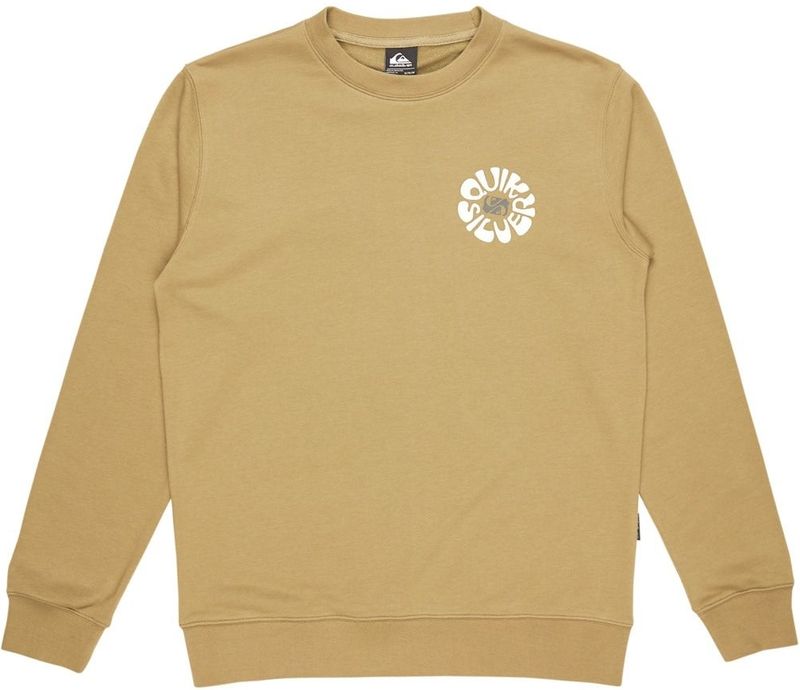 Quiksilver - Graphic Mix Crew - Trui - Beige - 55% Katoen 45% Polyester