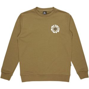 Quiksilver - Graphic Mix Crew - Trui - Beige - 55% Katoen, 45% Polyester