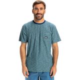 Quiksilver - Jerseystof T-shirt - Geweven Gerecycled Etiket - Korte Mouwen - Streep