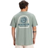 Quiksilver - Cl Sun Power - T-shirt - Groen - 70% Biologisch Katoen - Korte Mouwen