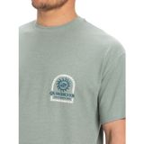 Quiksilver - Cl Sun Power - T-shirt - Groen - 70% Biologisch Katoen - Korte Mouwen