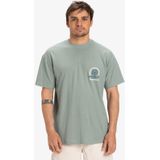 Quiksilver - Cl Sun Power - T-shirt - Groen - 70% Biologisch Katoen - Korte Mouwen