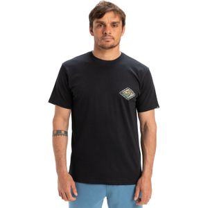 QUIKSILVER - Evo Future - T-shirt - Zwart - Katoen