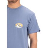 Quiksilver - EV Flower Chaos - T-shirt - Blauw - 100% Katoen