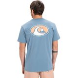 Quiksilver - EV Flower Chaos - T-shirt - Blauw - 100% Katoen