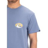 Quiksilver - EV Flower Chaos - T-shirt - Blauw - 100% Katoen