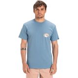 Quiksilver - EV Flower Chaos - T-shirt - Blauw - 100% Katoen