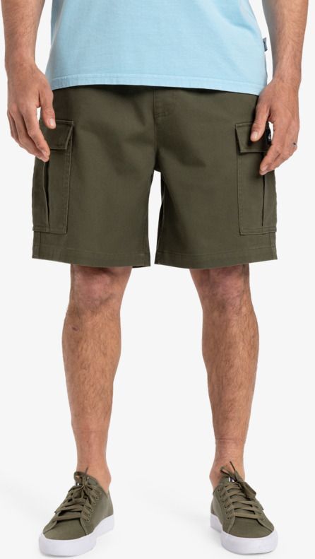 Quiksilver - Taxer - Cargo Walkshort - Groen - Twillstof - Elastische Pasvorm