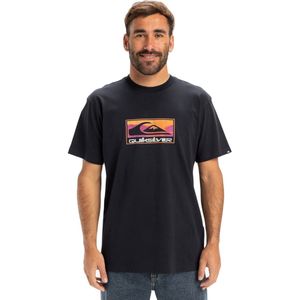Quiksilver - Ev Gradient Box - T-shirt - Zwart - Katoen - Normale Pasvorm