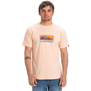 Quiksilver - Ev Gradient Box - T-shirt - Roze - Katoenen Jerseystof