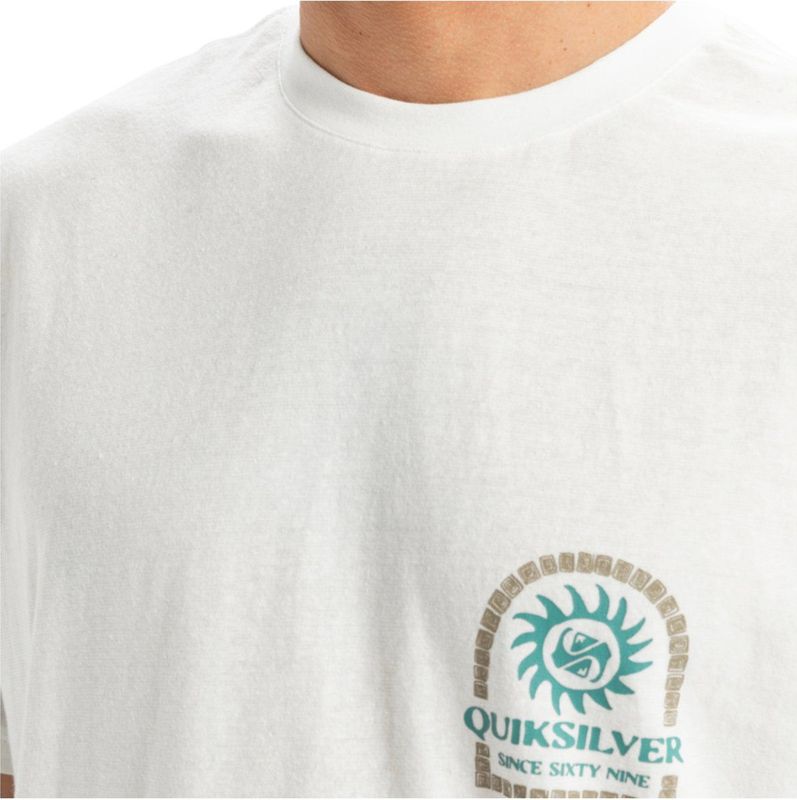 Quiksilver - T-shirt - Groen - Biologisch Katoen en Linnen - Oversized Model