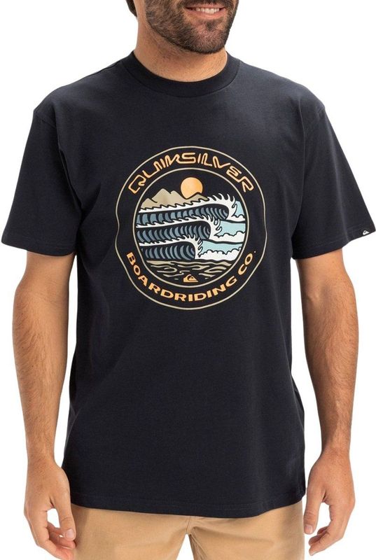 Quiksilver - Ev Three Seas - T-shirt - Katoen - Ronde Hals - Korte Mouwen