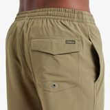 Quiksilver - Surfsilk Solid Volley - Zwembroek - Olijfgroen - 88% Polyester, 12% Elastaan