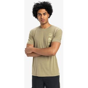 Quiksilver - Coastal Run - T-shirt - Blauw - Gerecycled Materiaal