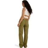 Wijd Uitlopende Broek - Mix van Vlaslinnen en Viscose - Easy Fit - Elastische Tailleband