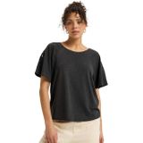 Roxy - T-shirt - Korte Mouw - Wit - Katoen/Polyester