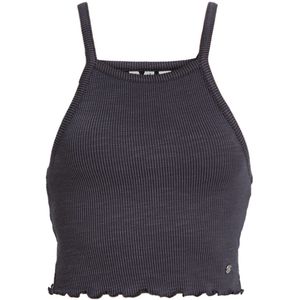 ROXY - Tanktop - Ribgebreide Stof - Aansluitend Cropped Model - Katoen/Elastaan/Polyester
