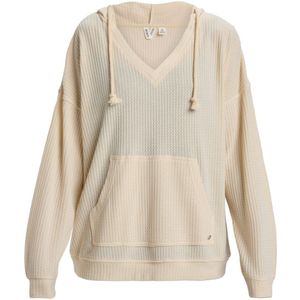 Roxy - Hoody - Oversized Model - Wit - Polyester, Elastaan, Viscose