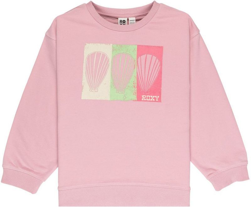 Roxy - Relaxed Model - Sweater - Pastel Roze - Middelzware Sweatstof