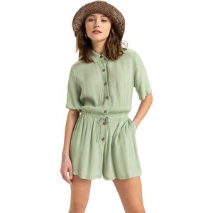 Roxy - Real Tomorrow - Onesie - Dames - Gekreukte Viscosestof - Relaxed Fit