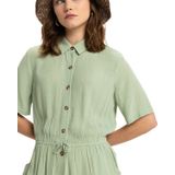 Onesie - Dames - Gekreukte Viscosestof - Relaxed Fit - Korte Mouwen - Elastische Tailleband