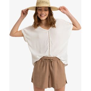 Roxy - Lekeitio Break - Broek - Beige - Linnen/Viscose