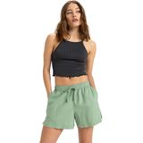 Lekeitio - Break Mid Shorts - Korte Broeken - Linnen Viscose Mengsel - Elastische Taille