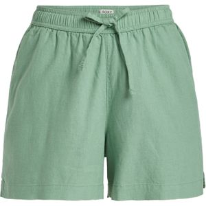 Lekeitio - Break Mid Shorts - Korte Broeken - Linnen Viscose Mengsel - Elastische Taille