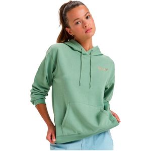 Roxy - Saturdaze - Hoodie - Basil - 60% Katoen, 40% Polyester, Met Capuchon, Kangoeroezak