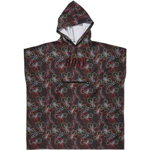 ROXY Badjas kort 'Confetti Beach'  lichtblauw / rood / zwart / wit