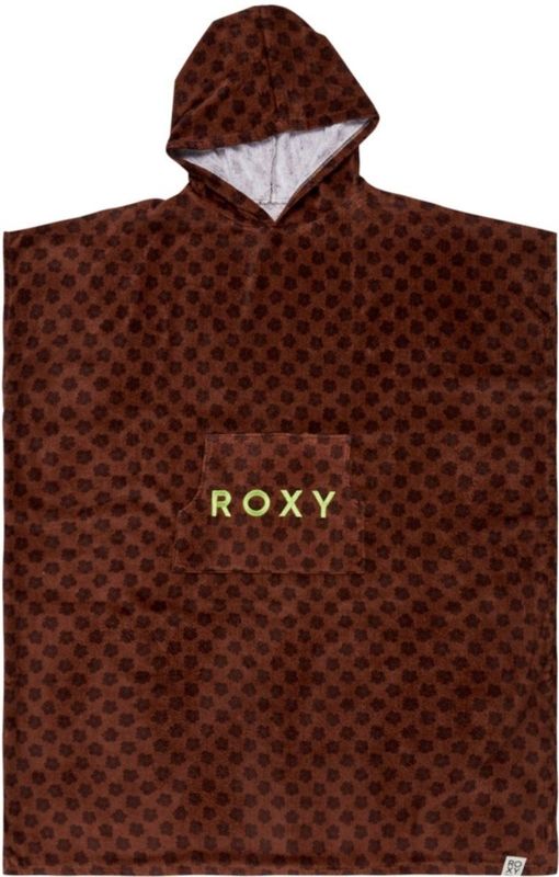 Roxy - Nutty Barrel - Poncho Handdoek - Bedrukte Badstof - Kangoeroezakken