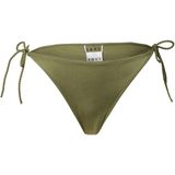 Roxy - Brilho Bikinibroekje - Glanzende Stof - Lage Taille - Uitgesneden Model