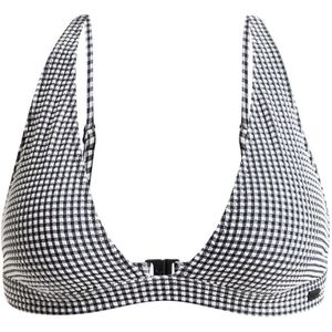 Roxy - Gingham - Triangelbikinitop - Zwart - Gerecycled Polyester