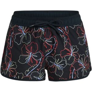 Zwembroek - Anthracite Athletic Hibiscus - 55% Polyester, 37% Polyester, 8% Elasthan