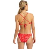 ROXY - Beach Classics - Bikinislip - Bedrukte Rode Fond - Zacht Polyester