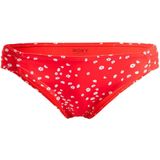 ROXY - Beach Classics - Bikinislip - Bedrukte Rode Fond - Zacht Polyester
