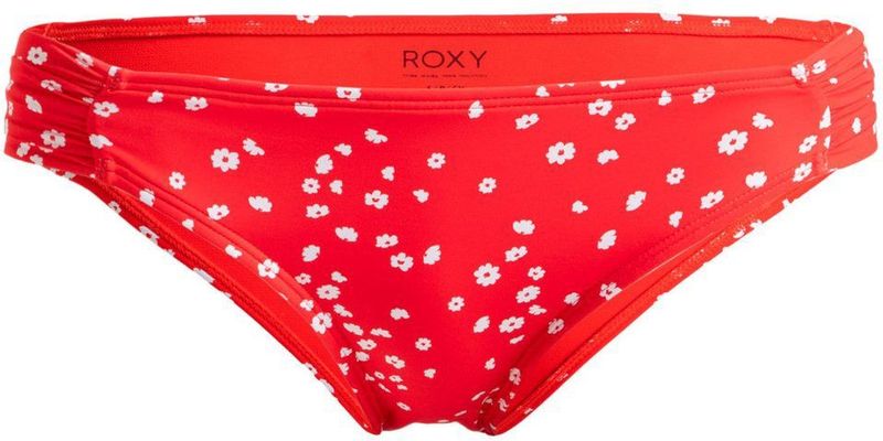 ROXY - Beach Classics - Bikinislip - Bedrukte Rode Fond - Zacht Polyester