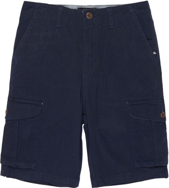 Cruciale Slag - Walkshorts - Blauw - Katoen - Rechte Pasvorm