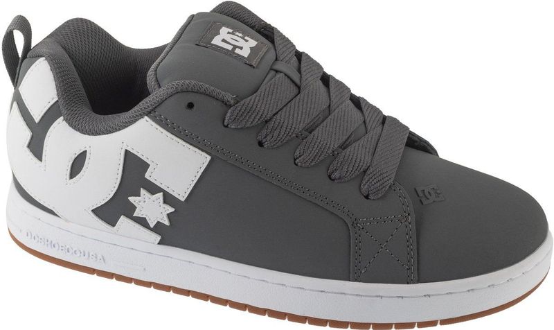 DC Shoes - Court Graffik - Sneakers - Grey/White - Leer/Textiel