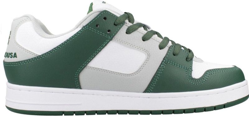 DC Shoes - Manteca Se - Sneakers - White/Grey/Green - Leer