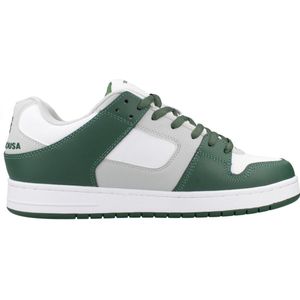 DC Shoes - Manteca Se - Sneakers - White/Grey/Green - Leer
