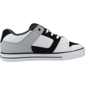 DC Shoes - Sneakers Pure - New Teal/White - Leer/Textiel - Vetersluiting
