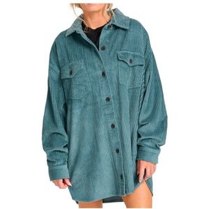 Billabong - Winter Ocean Shirt Dress - Jurk - Blauw - 100% Katoen