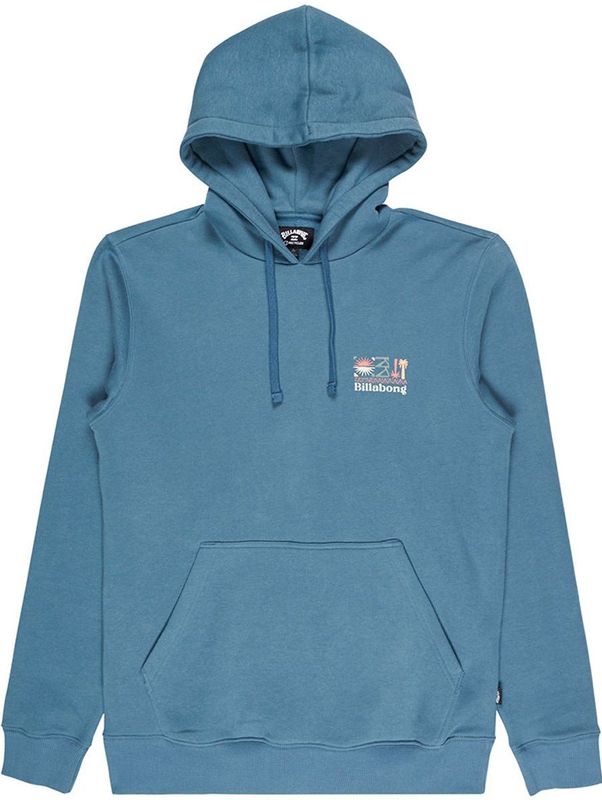 Billabong - Foundation - Hoodie - Gerecycled Polyester Katoen - Effen Geverfde Fleece