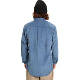 Quiksilver - Smoke Trail Cord Shirt - Blauw - Blouse - Katoen